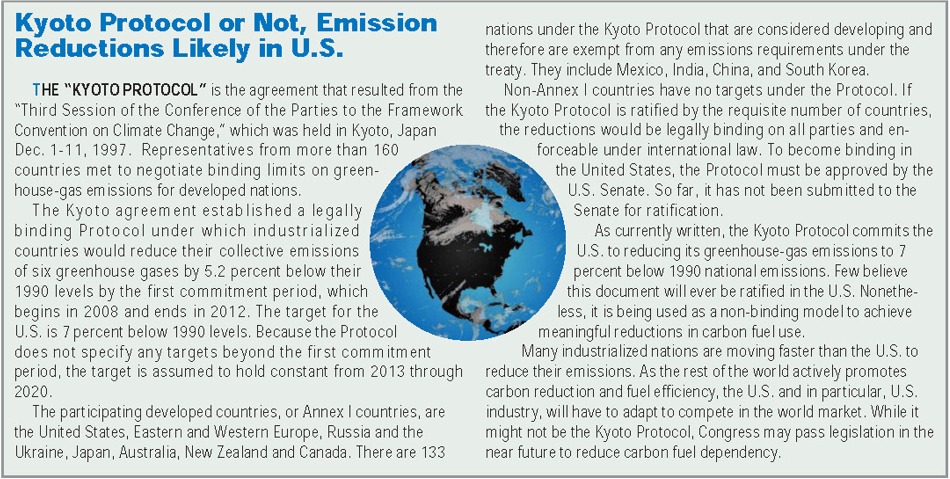 Kyoto Protocol or Not, Emission Reductions Likely in U.S.